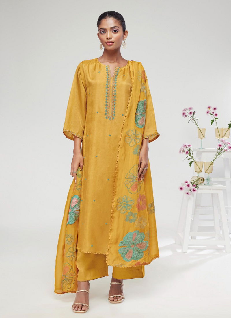 Daamini 1673 By Ganga Printed Salwar Suits Catalog